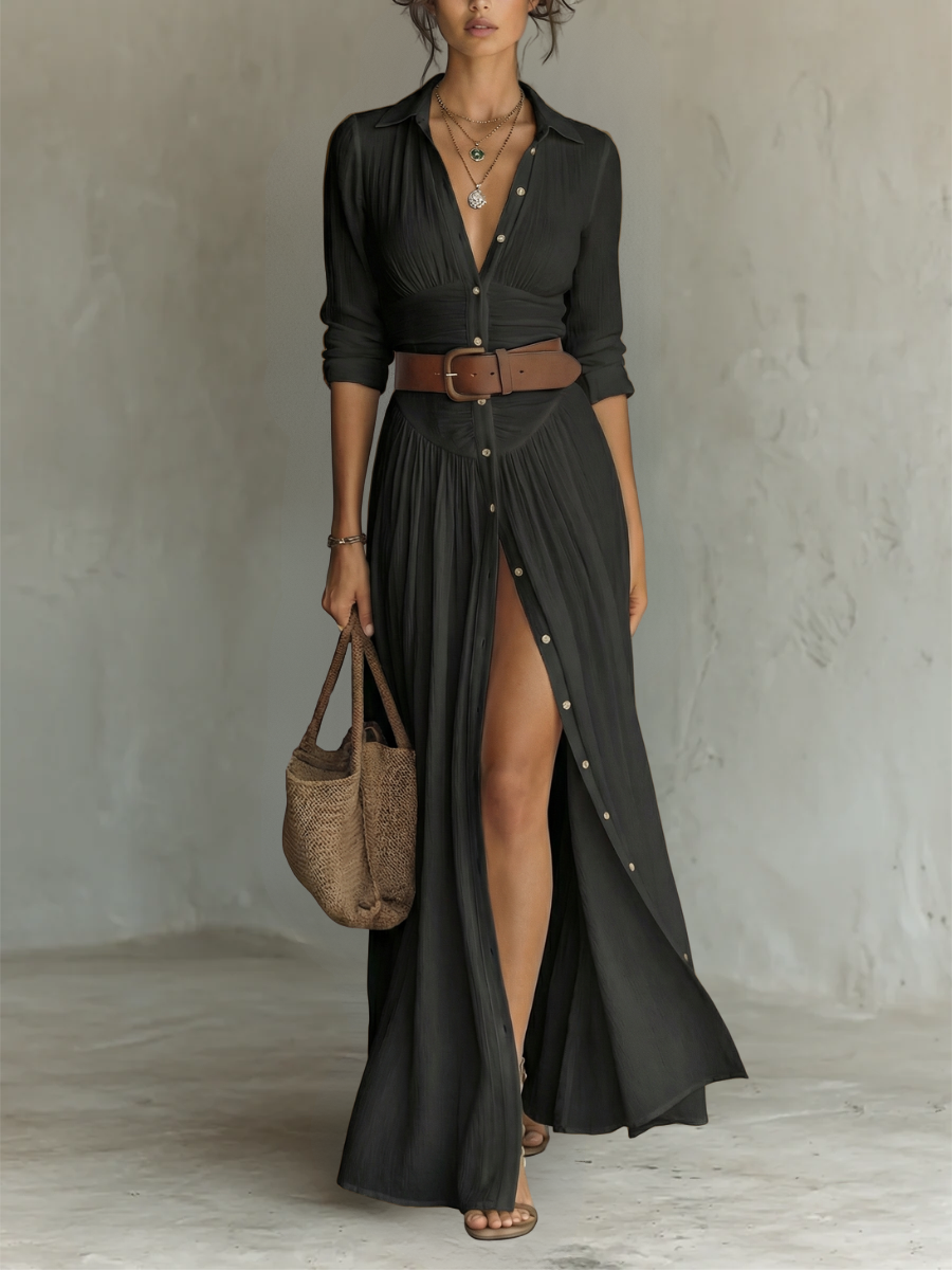 Olivia™ | Maxi-jurk van linnen
