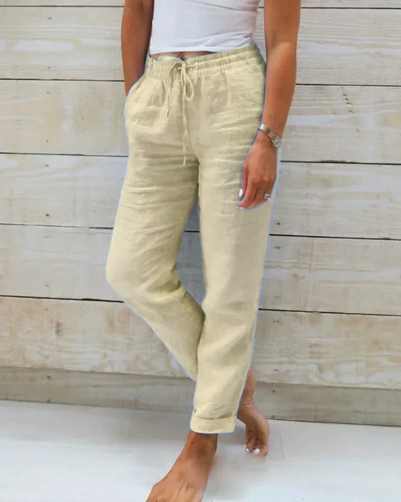 AMBRINE™ | linnen broek