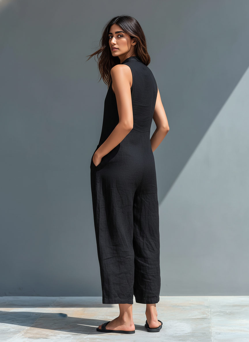 Noelia™ | Mouwloze jumpsuit