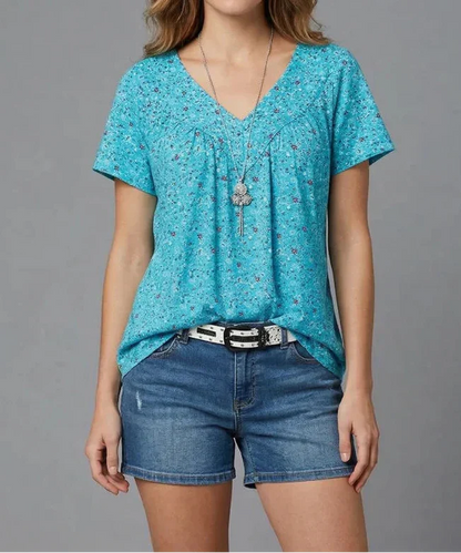 Trisha™ | T-shirt met V-hals