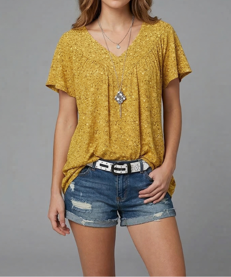 Trisha™ | T-shirt met V-hals