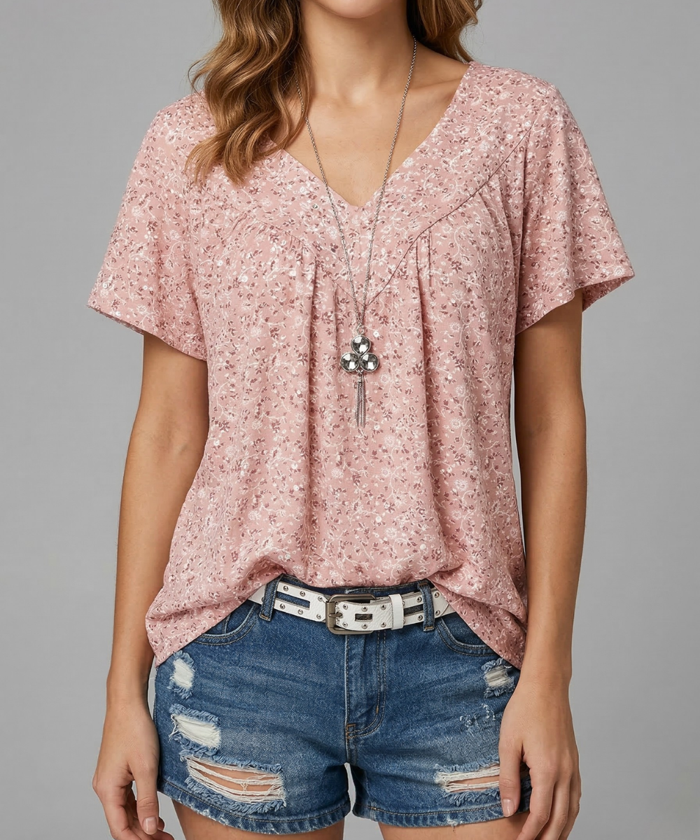 Trisha™ | T-shirt met V-hals