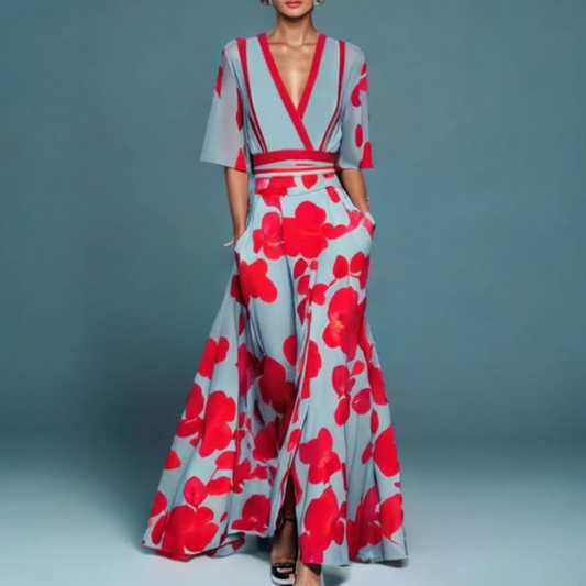 Hazel™ | Bloemenmaxijurk