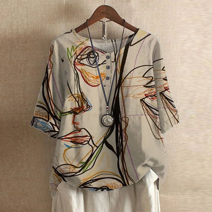 Dakota™ | Retro-geprinte blouse