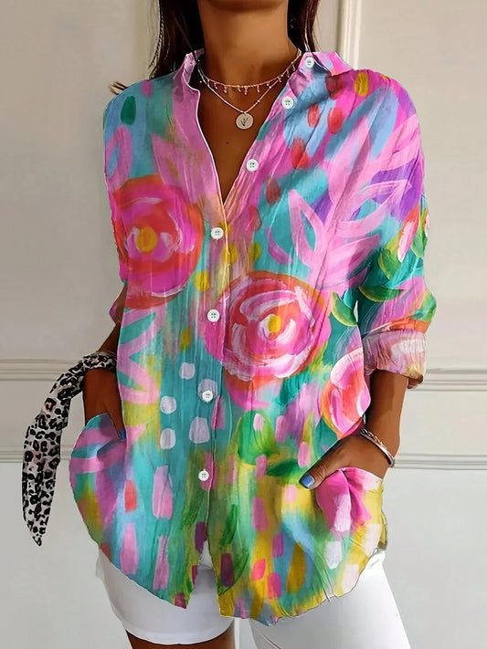 Kathryn™ | Vloeiende blouse met print