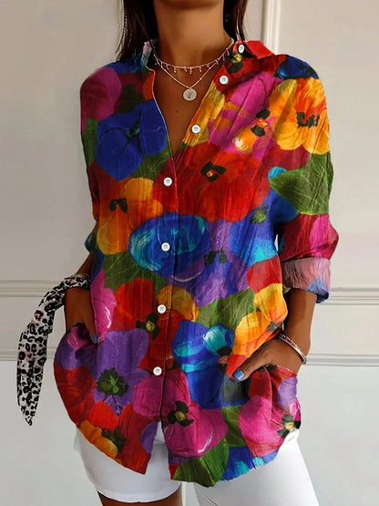 Kathryn™ | Vloeiende blouse met print