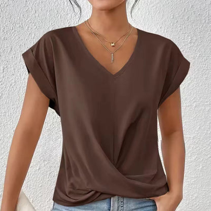 Gemma™ | Top met vloeiende drapering