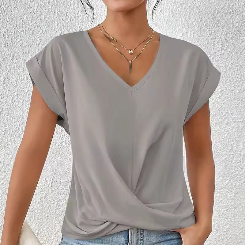 Gemma™ | Top met vloeiende drapering