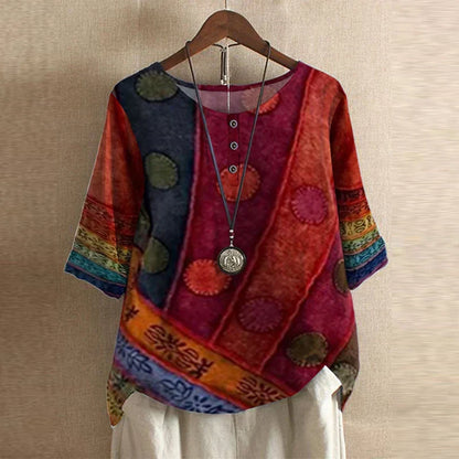 Dakota™ | Retro-geprinte blouse
