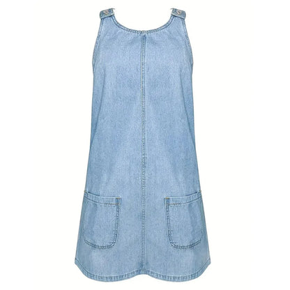 Saylor™ | Casual jurk met denimlook