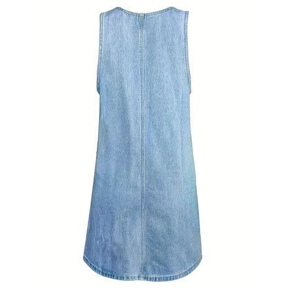 Saylor™ | Casual jurk met denimlook