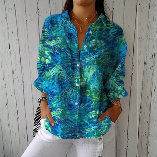 Victoria™ | Pauwen blouse