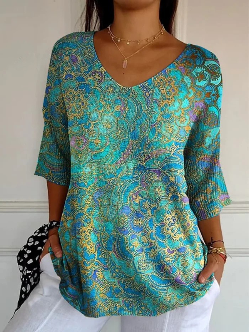 Adèle | Blouse met bosprint