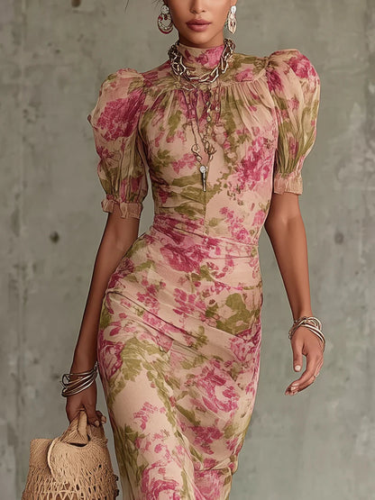 Fiora™ | Vintage maxi-jurk