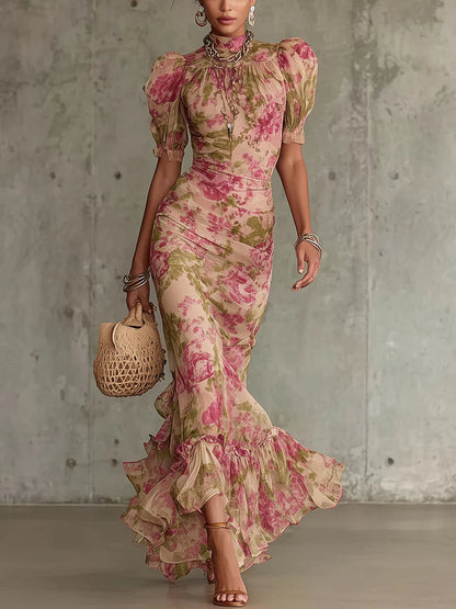 Fiora™ | Vintage maxi-jurk