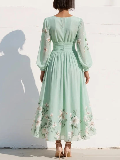 Sakura™ | Maxi-jurk met plooien