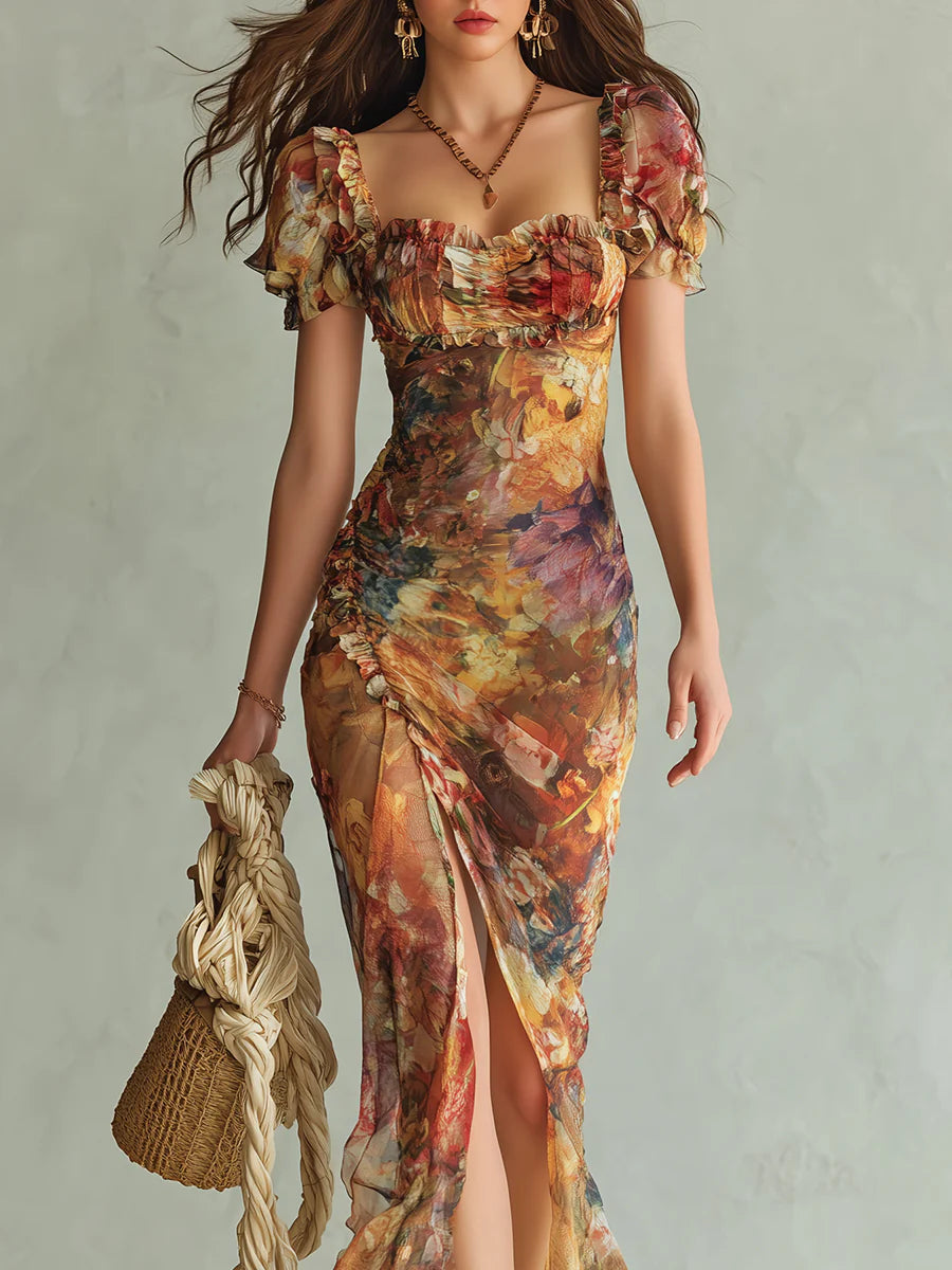 Viola™ | Lange jurk met print