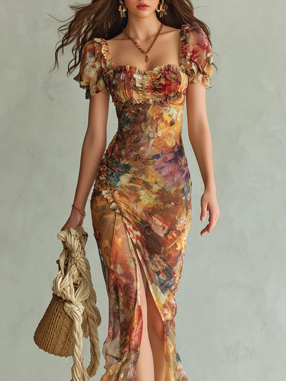Viola™ | Lange jurk met print