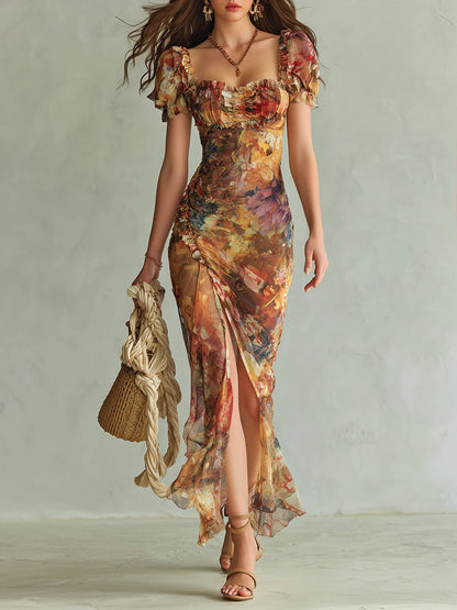 Viola™ | Lange jurk met print