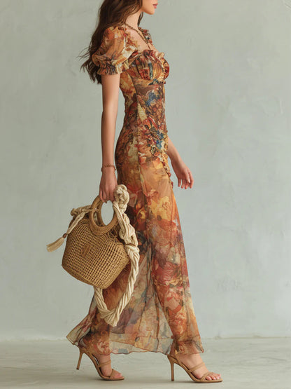 Viola™ | Lange jurk met print
