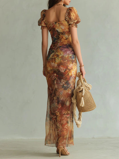 Viola™ | Lange jurk met print