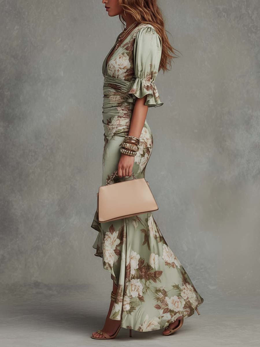 Anna™ | Lange asymmetrische jurk
