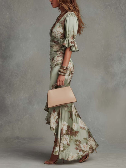 Anna™ | Lange asymmetrische jurk