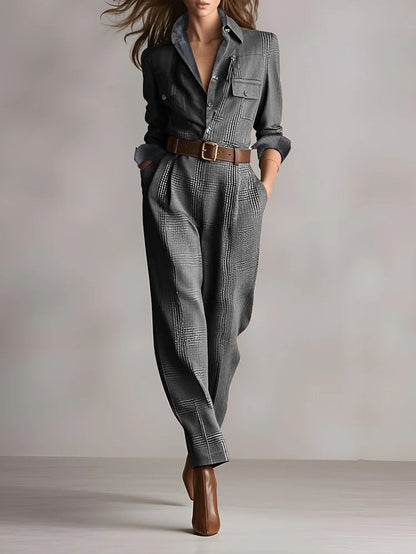 ANNIE™ | Jumpsuit Geruit