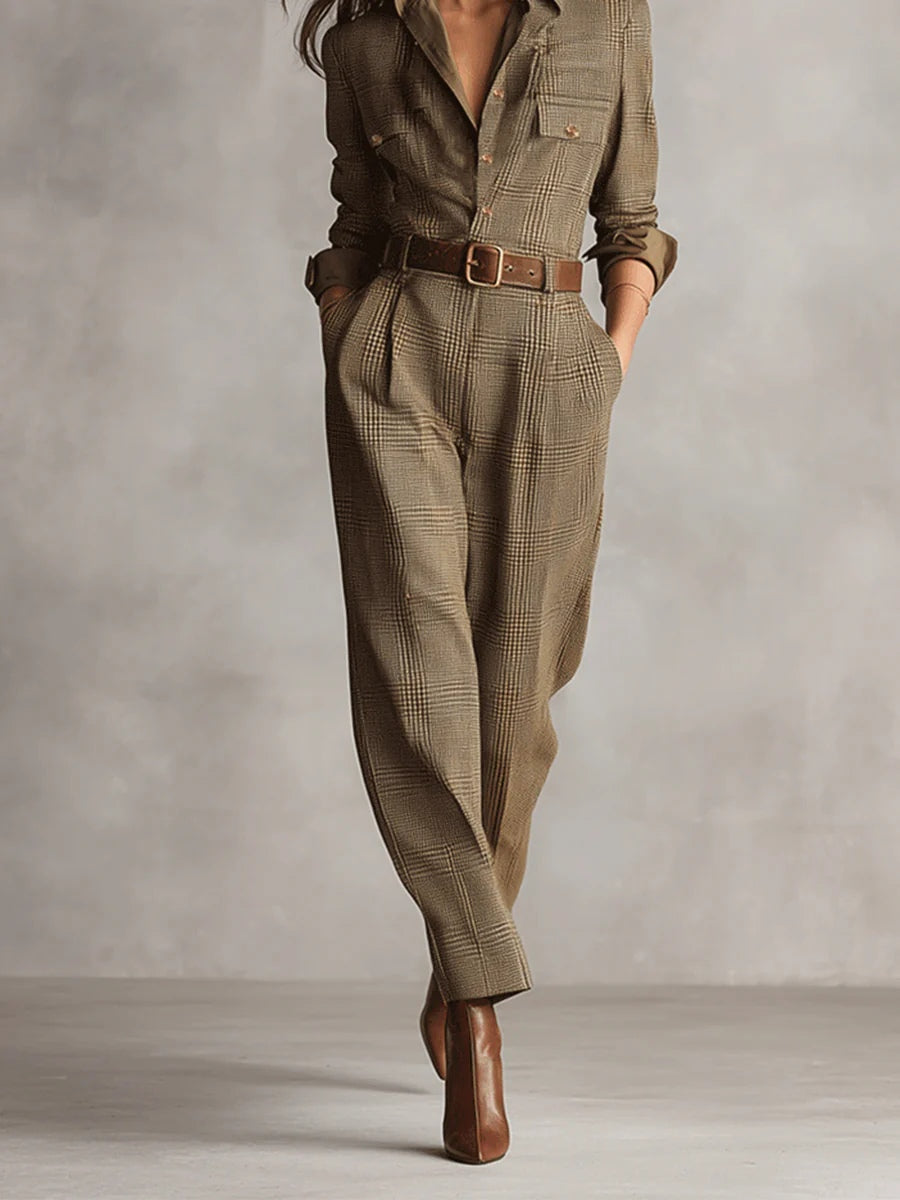 ANNIE™ | Jumpsuit Geruit