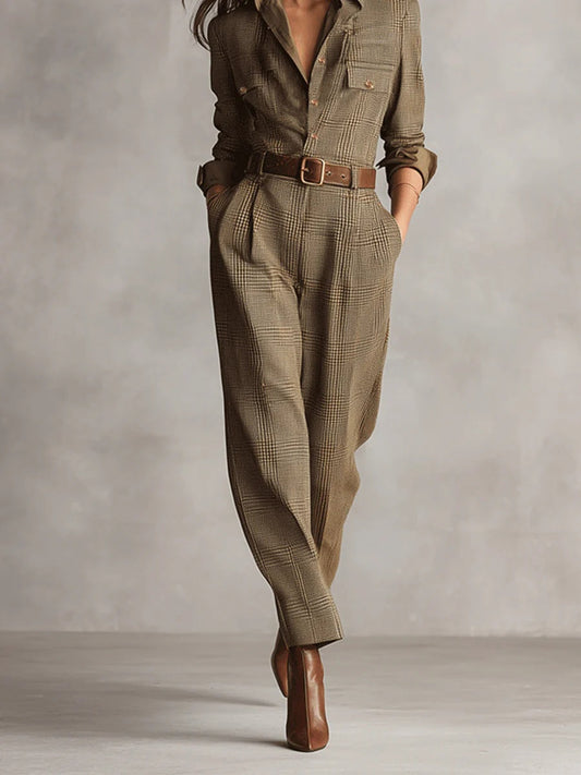 ANNIE™ | Jumpsuit Geruit