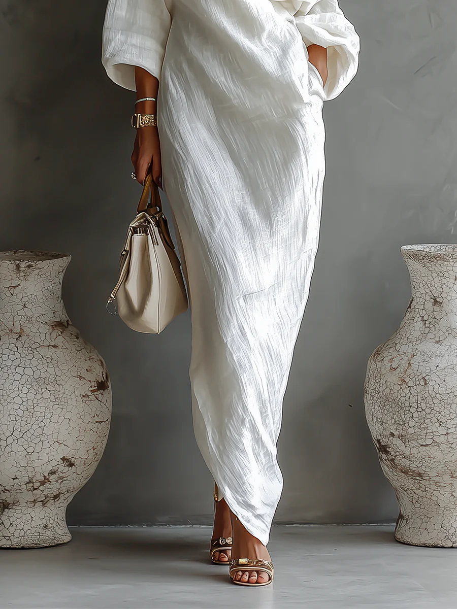 Thalassa™ | Maxi-jurk met één schouderband