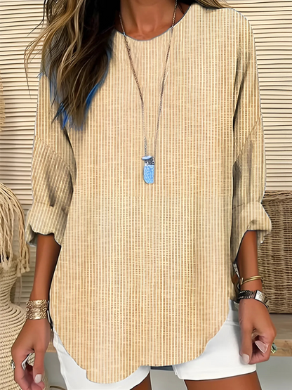 Wanda™ | Losvallende gestreepte blouse