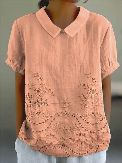 Lily™ | Geborduurde blouse