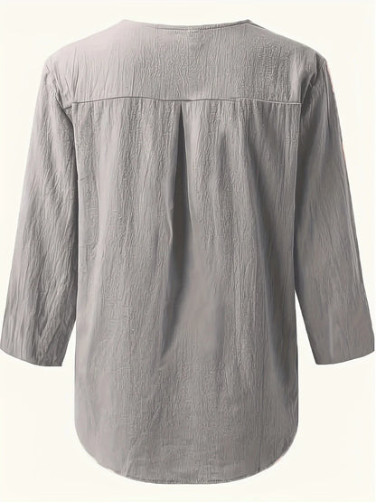 Solénya™ | Blouse katoen-linnen