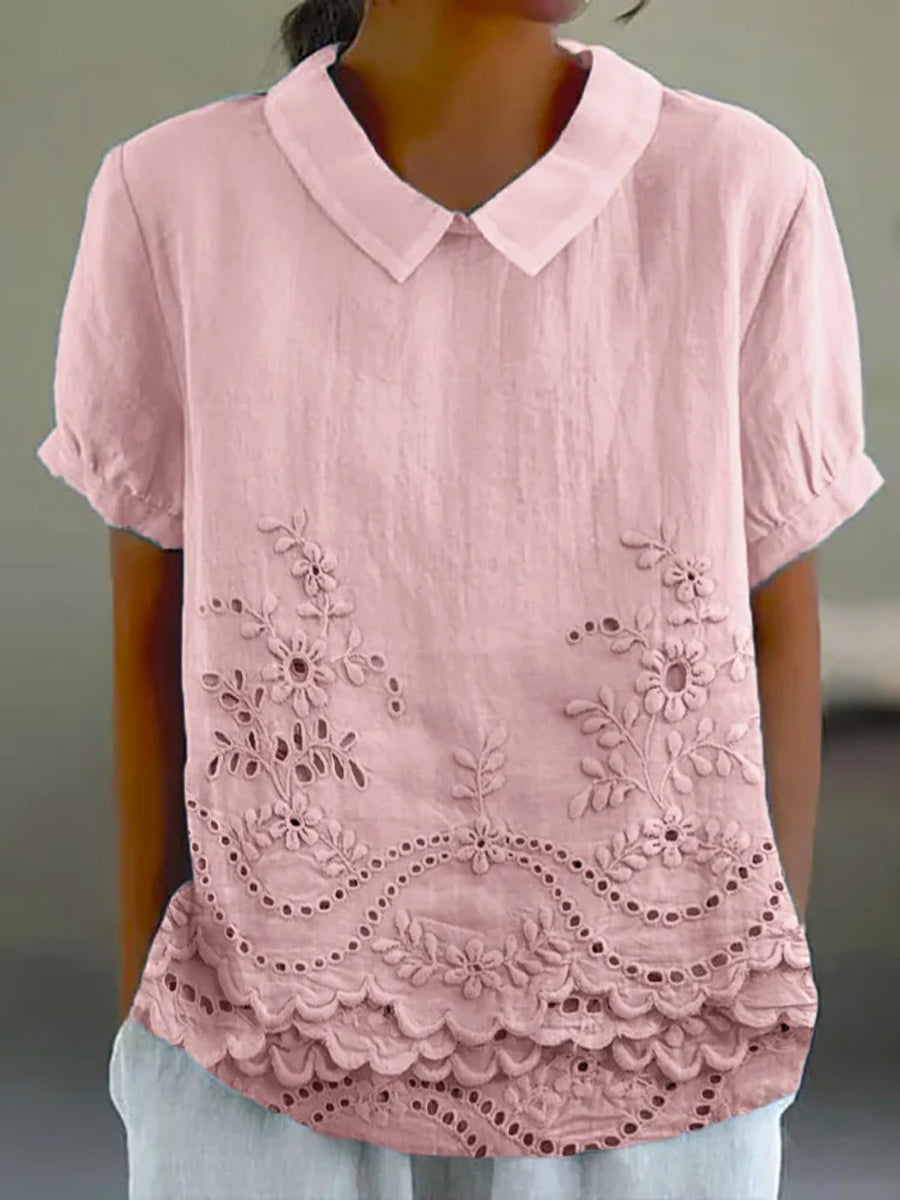 Lily™ | Geborduurde blouse