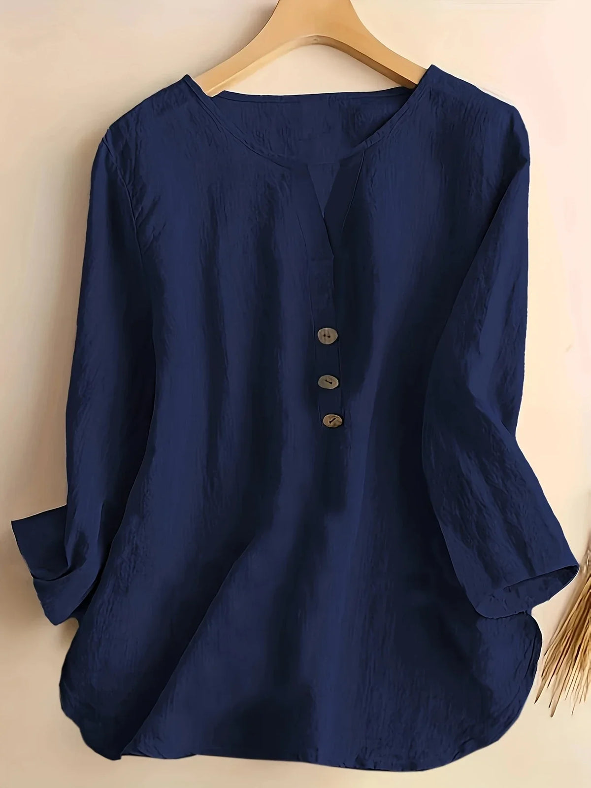 Solénya™ | Blouse katoen-linnen