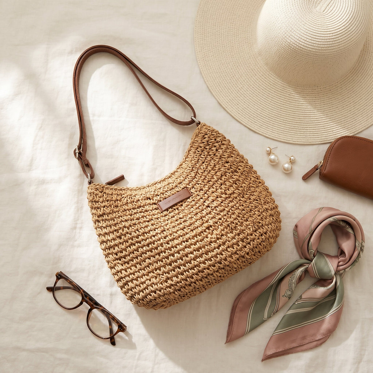 SIMONA™ | Gevlochten tas