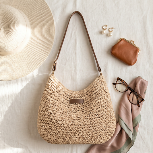 SIMONA™ | Gevlochten tas