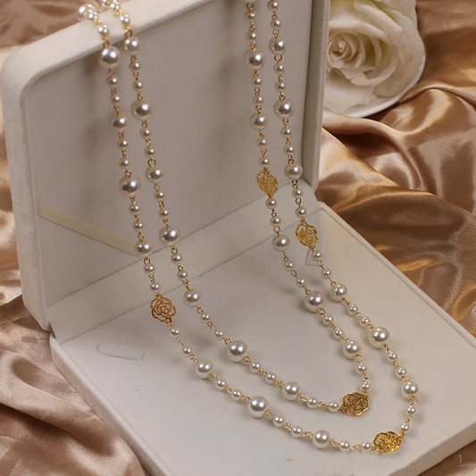Cosette™ | Gouden parelketting