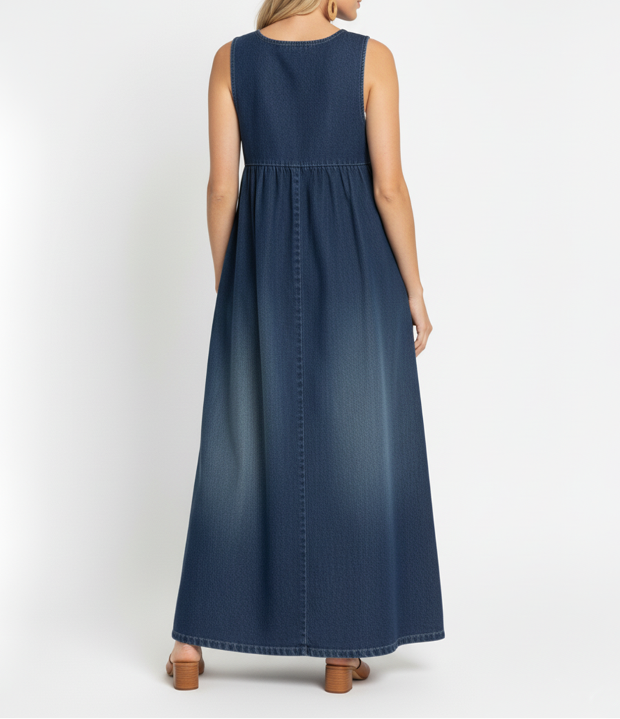 Karen™ | Maxi-jurk van Denim