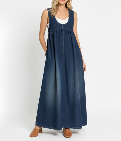 Karen™ | Maxi-jurk van Denim