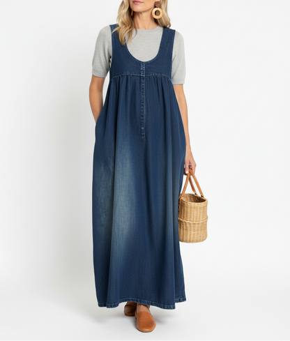 Karen™ | Maxi-jurk van Denim