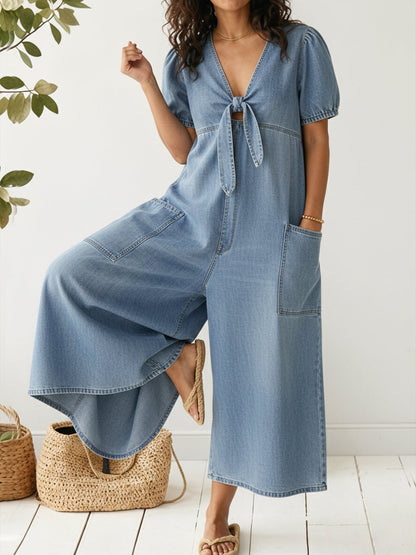 Alina™ | Denim jumpsuit