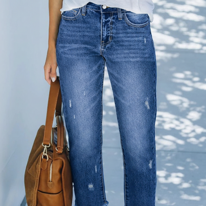 Amirah™ | korte rechte jeans retro