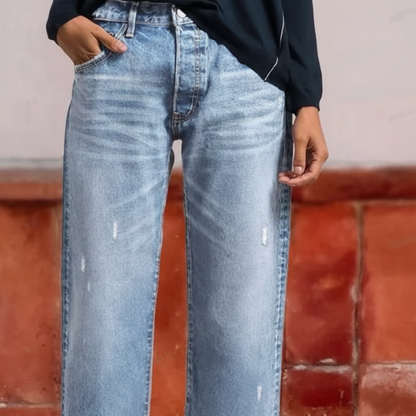 Amirah™ | korte rechte jeans retro
