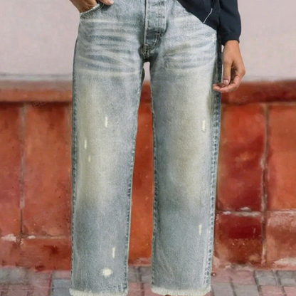 Amirah™ | korte rechte jeans retro